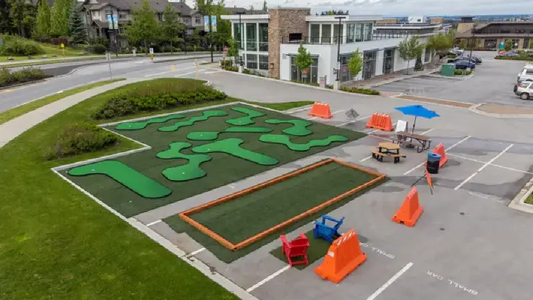 9-Hole Mini Gol Setup