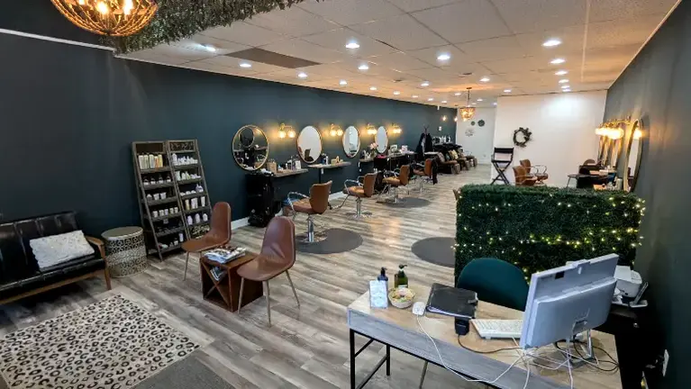 1800sf full service salon setup - 9 station + nails, facial, lash, massage