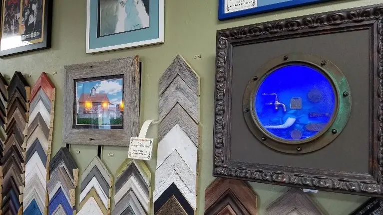 Treasure viewed through porthole