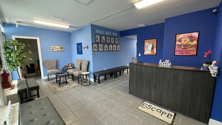 Large Welcoming Lobby with Games, Puzzles and Chalk board wall (not visible here) Large Welcoming Lobby with Games, Puzzles and Chalk board wall (not visible here)