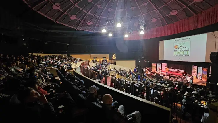 Film Screening/Auction Items on stage Film Screening/Auction Items on stage