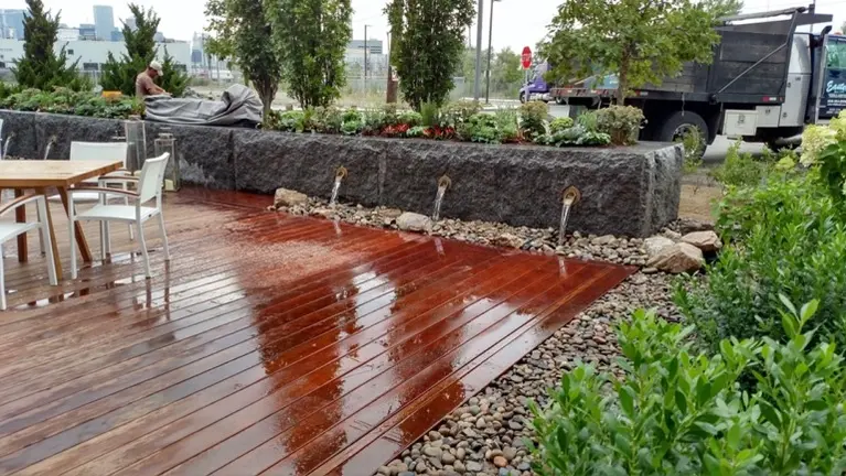 Commercial landscaping project