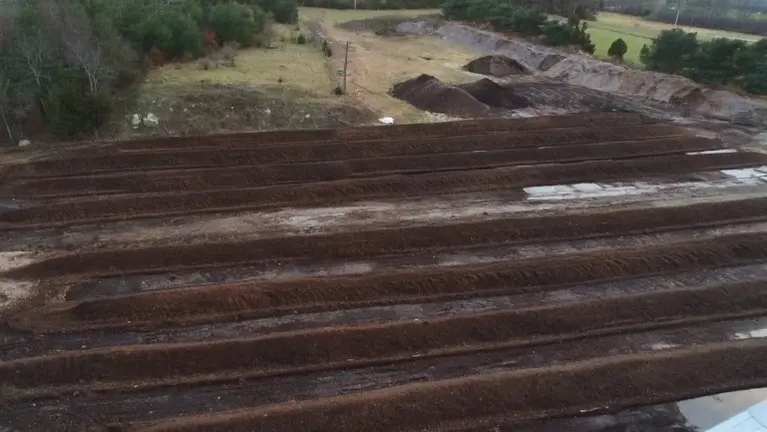 Compost site for our proprietary blends