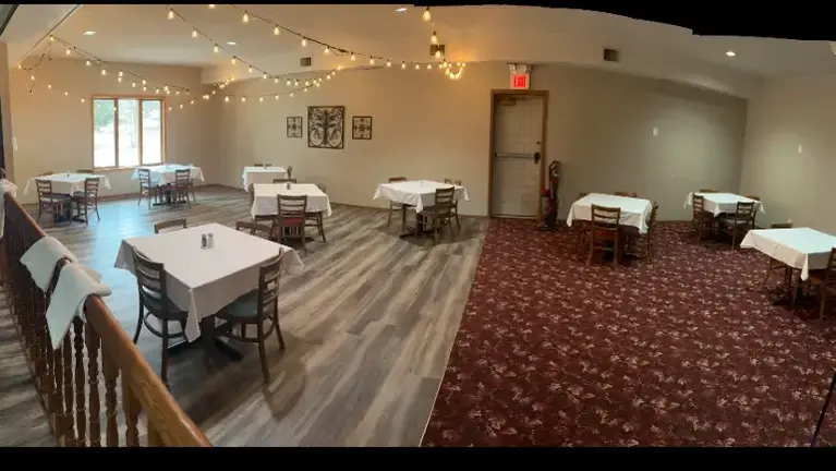 Dance floor or extra seating 