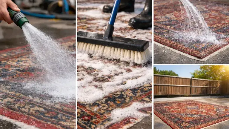 Established multi-step rug cleaning process serving DFW clients