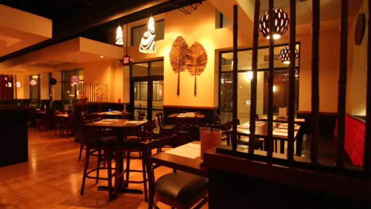 Open concept dining area