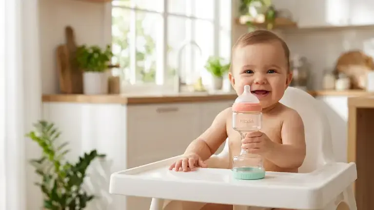 single hand baby grip bottle