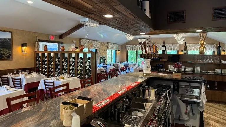 Bar and tables Bar and tables