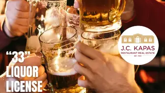 "33" Liquor License for use in Cedar Knolls, Whippany & Hanover 