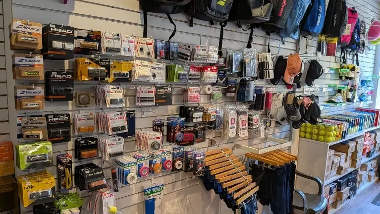 Accessories, balls, and shoes keep customers coming in.