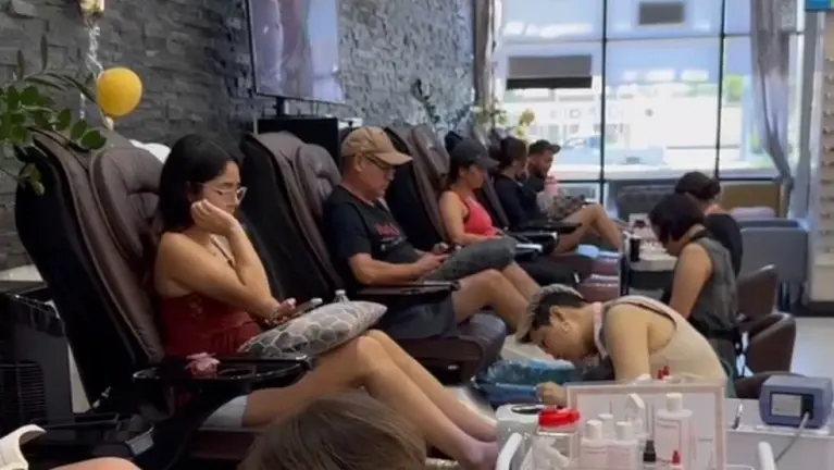 Staffs at pedicure services Staffs at pedicure services