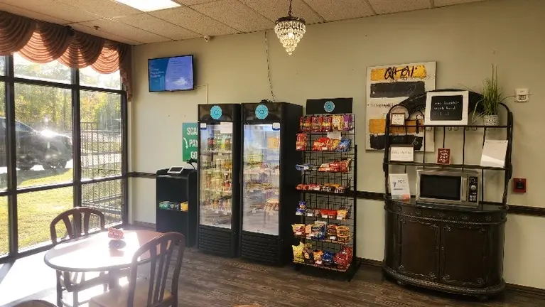 Cafeteria of health and rehab hospital. Open 24/7