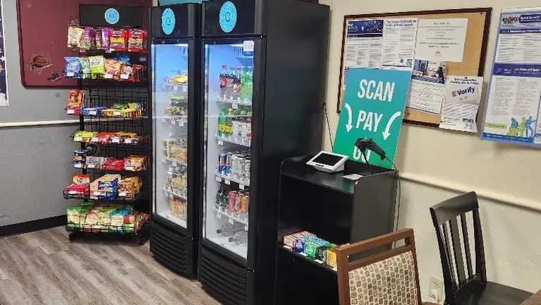 Employee breakroom. Staff on duty 24/7