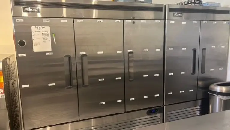 Three Door Freezer & Two Door Fridge