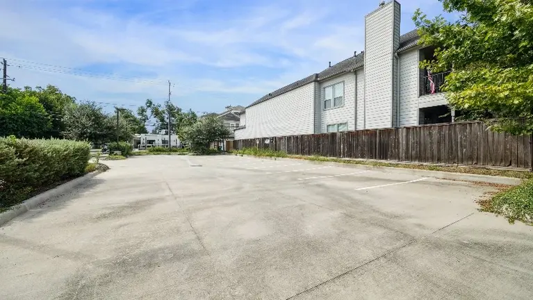 Large private parking lot Large private parking lot