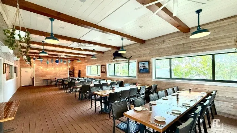Private Banquet Room w/River Views and Projector Screen for events