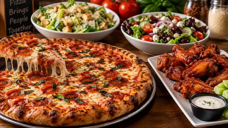 Pizza, Flatbread, Wings and Salads Pizza, Flatbread, Wings and Salads