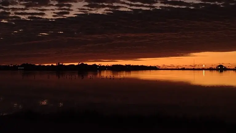 Actual sunrise from the restaurant