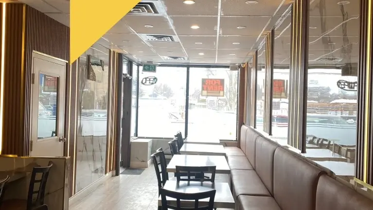 Dine in area facing the Main Street 