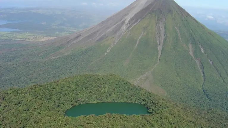 Cerro Chato with Arenal Volcano in Background
