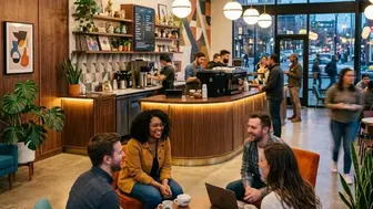 Coffee Shop Modeled After a Popular LA Coffee Concept