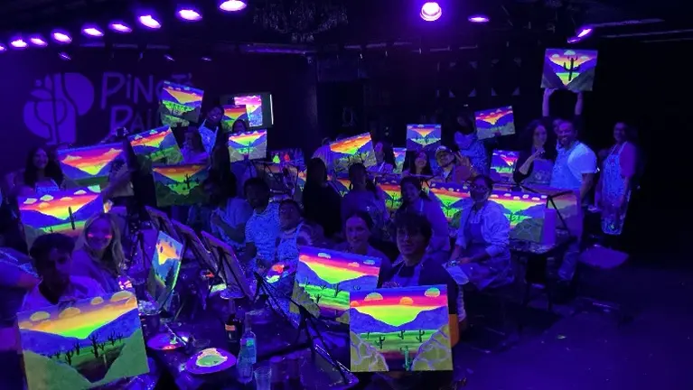 Glow Light Party at our studio