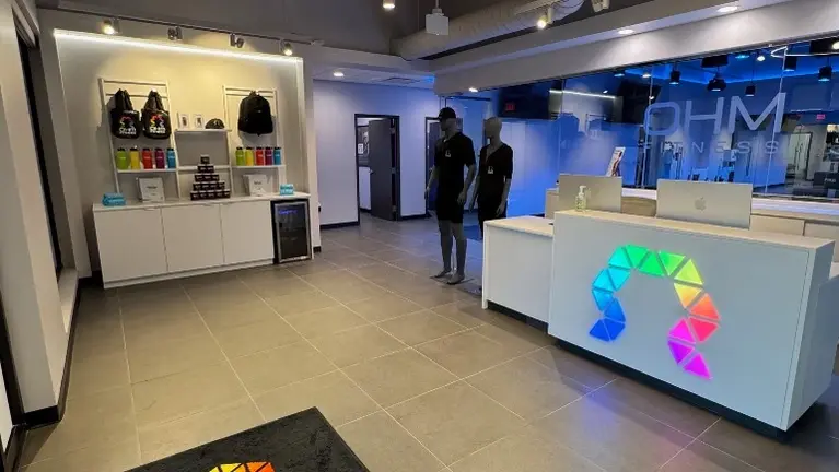 reception & merchandise corner