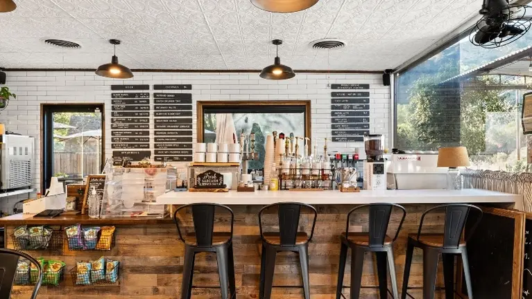 Kitchen and bar with beer taps