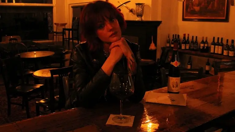 Candle and fireplace lit, our wine bar is a romantic setting, suitable as a photo-studio in its own right