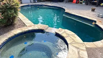 Swimming pool route in South Charlotte