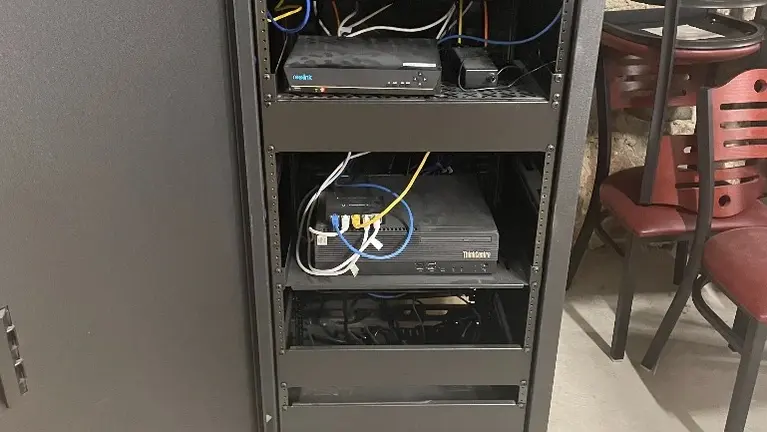 Rack with IPourit & Toast & Security Camera Servers
