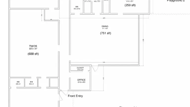 Main Building (Total area 5200 sqft)