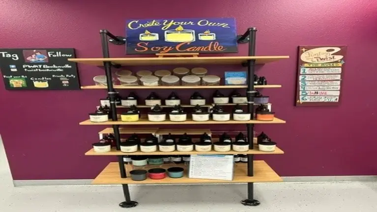 Candle making station