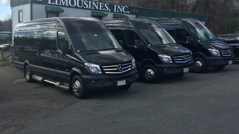 Included in this package is two Mercedes Sprinter Limousines