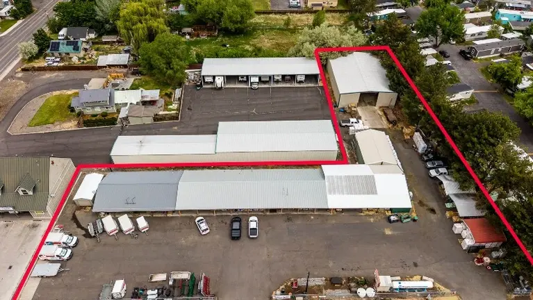 Overhead view of the facilities