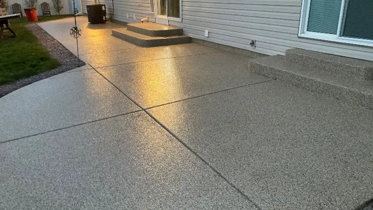 Example of installed product on a patio. Example of installed product on a patio.