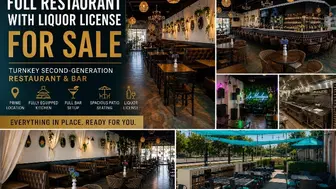Turnkey Full-Service Restaurant & Bar for Sale