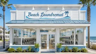 Beachfront Laundromat with Real Estate Included