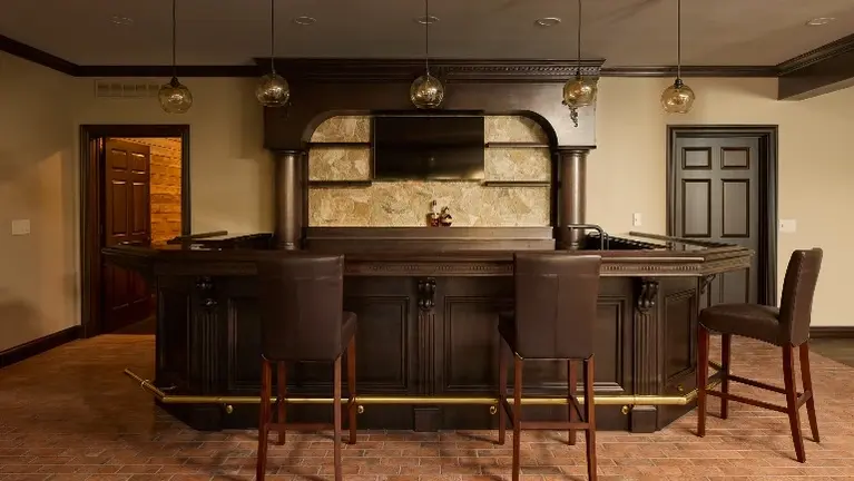 Pub Style Basement Pub Style Basement