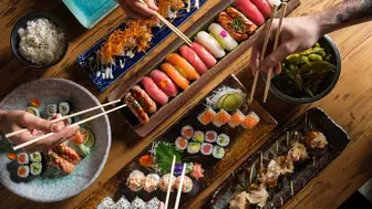 High end decorated Sushi restaurant with low price
