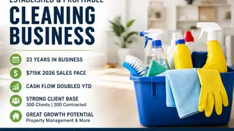 Get in for the Season - Cleaning Business - YTD Sales & Net increase