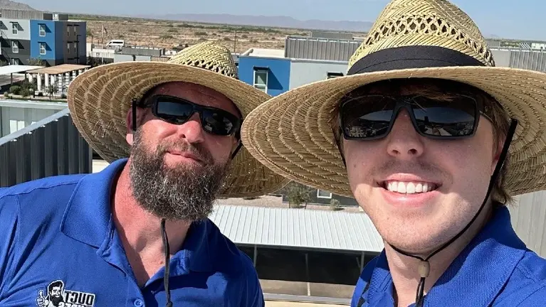 Founder and leadership team of Duct Dudes. Family-owned company built on customer service, home safety, and strong community relationships. Founder and leadership team of Duct Dudes. Family-owned company built on customer service, home safety, and strong community relationships.