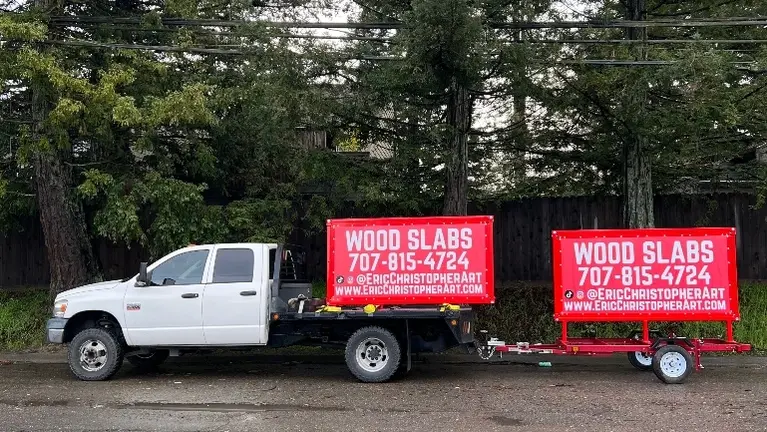 Truck + Sign Trailer