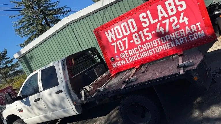 dodge 3500 w/ Flatbed + Sign