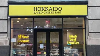 Japanese Cheese tart Bakery in busiest street in Midtown Manhattan