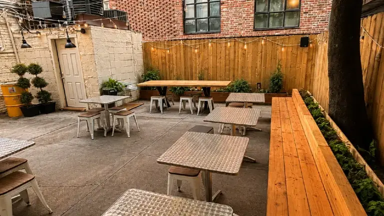 The backyard 