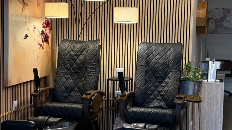 Pedicure stations.