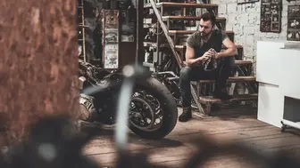 Classic Specialty Motorcycle Parts Shop With Real Estate