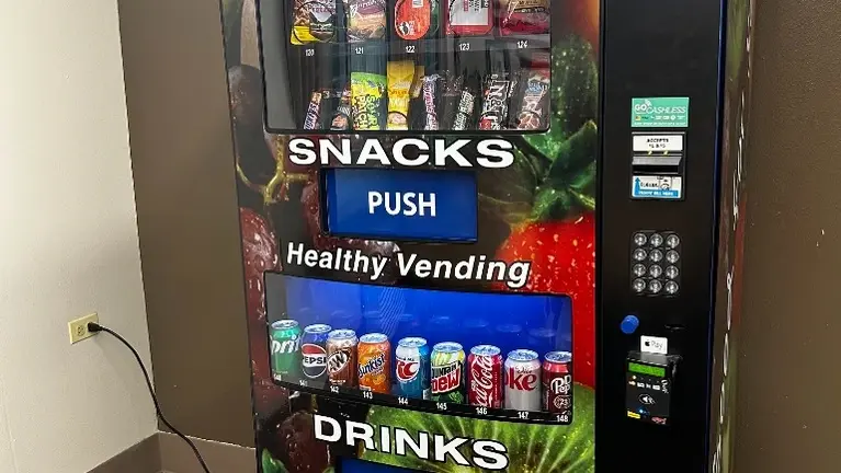 One of three machines located in one location One of three machines located in one location