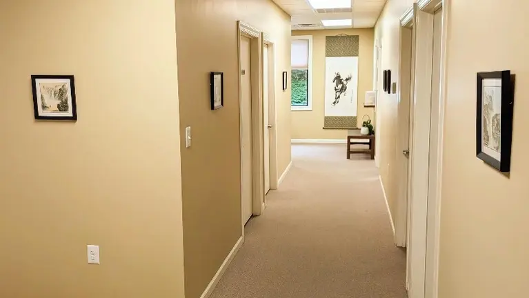 Treatment room hallway